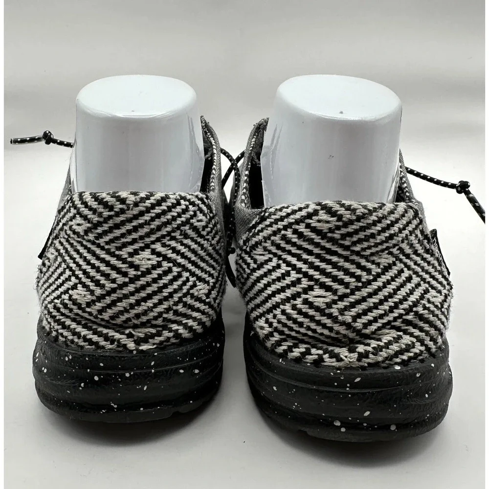 Hey Dude Wendy Chambray Onyx Remix Shoes Size 9 Gray Canvas Comfort Travel House